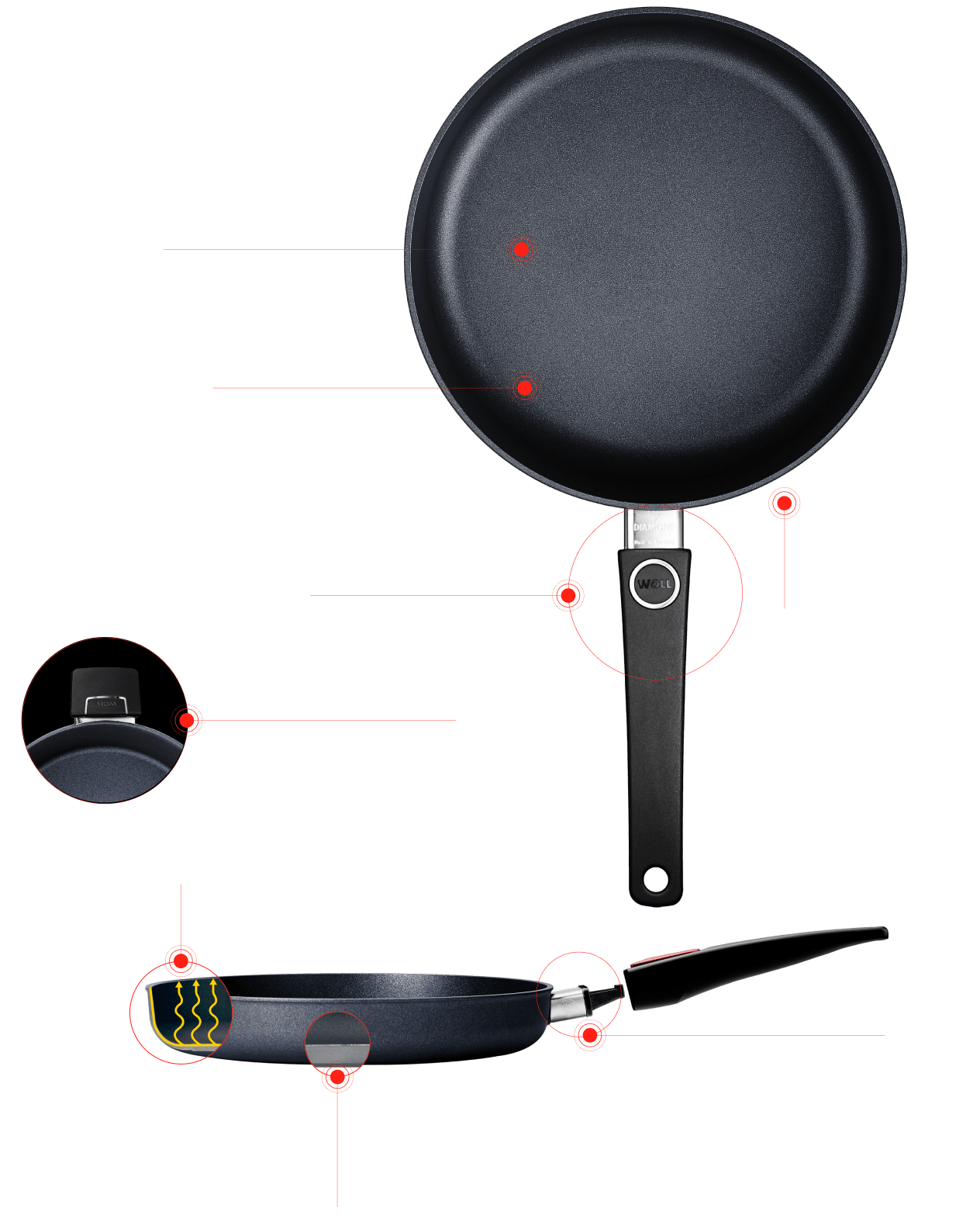 FRYPAN 28CM INDUCTION, WOLL DIAMOND LITE Woll - COOKWARE,FRYPANS